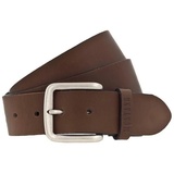 Mustang Ledergürtel, Klassische Dornschließe in leichter Used-Optik, 4 cm, Gr. 100, braun, , 77631736-100