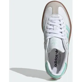 adidas Samba Schuh - Cloud White / Clear Mint / Gold Metallic - 36