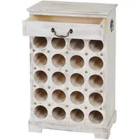 Mendler Weinregal Lucan T324 76 x 48 x 31 cm Weiß