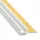 TG-Textilglas Anputzleiste PVC mit Gewebe 6 mm, 1,40 m lang - 1 Paket zu 30 Stück