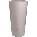 ARVES Regenwassertank Arves braun mocca H:110cm Ø:60cm, Kunststoff, Regentonnen