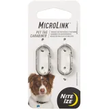 Nite Ize MicroLink Haustiermarkenkarabiner, Edelstahl, Katzen- und Hundemarken-Clip, 2 Stück