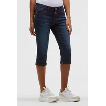 Soccx Damen, Capri Jeans, SU:MI regular fit, Dark Blue, 27 - 27W