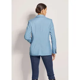 Madeleine Eleganter Businessblazer mit Reverskragen in stahlgrau / rauchblau | Gr.: 38