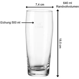 VAN WELL Willi Becher geeicht (0.50 l 120 x)