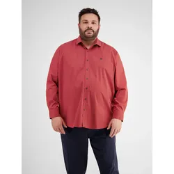 Modisches Hemd mit Haifischkragen für Herren in Großen Größen - Urban Red - 4XL