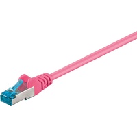 Goobay CAT 6A patch cable S/FTP (PiMF), magenta