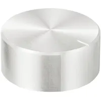 TRU Components TC-11696496 Drehknopf mit Knopfmarkierung Silber (Ø x