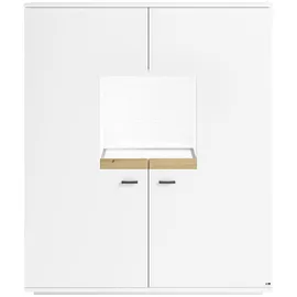 Set One by Musterring Highboard Lancaster Dekor Weiß