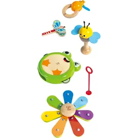 HaPe Rhythmus-Kit Natur 5-teilig mehrfarbig