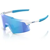 100% Aerocraft matte white/hiper blue Mirror Lens (60032-00011)