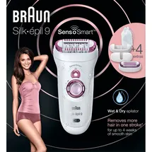 Braun Silk-épil 9 SensoSmart 9/700 weiß/lila