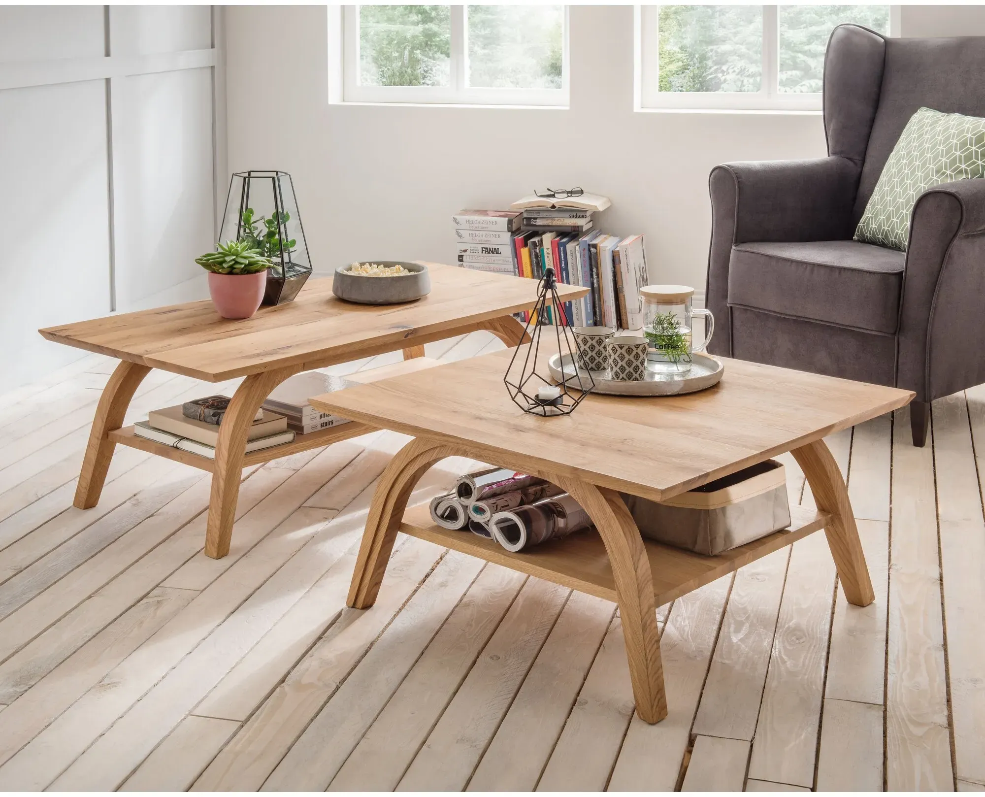 Massivholz »Vegas« Couchtisch 80x40x80 cm
