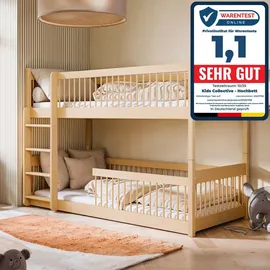 Kids Collective Etagenbett 80 x 180 cm Kiefer natur beige