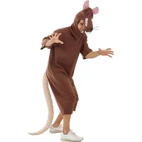 Funidelia | Ratten Kostüm für Herren und Damen Tiere - Kostüm für Erwachsene & Verkleidung für Partys, Karneval & Halloween - Größe M - L - Grau/Silber