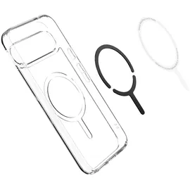 SPIGEN Google Pixel 9 Pro XL Ultra Hybrid OneTap Metal Ring Hülle transparent