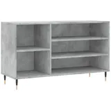 furnicato Schuhschrank Betongrau 102x36x60 cm aus Holzwerkstoff und Metall (1-St) grau