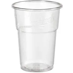 1000 Kunststoff Gläser Becher 25 cl Transparent BIOPAK