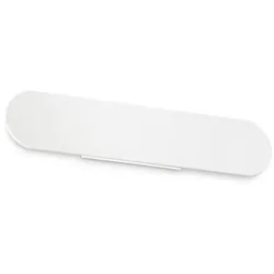 echo ap d40, wandleuchte aus weißem metall, ideal lux