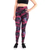 ENERGETICS Kapinem 1/1 Leggings AOP-/Red Wine/Blue XS