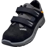 Uvex 2 trend Sandalen S1P schwarz, grau Weite 12 Größe 44