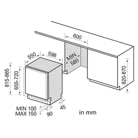 Midea MDWEB1403QB-WU Geschirrspüler (vollintegrierbar, 600 mm)