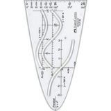 M + R Parabelschablone transparent