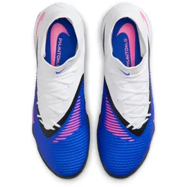 Nike Phantom 6 High Academy TF Herren Racer Blue/Pink Blast/White 43