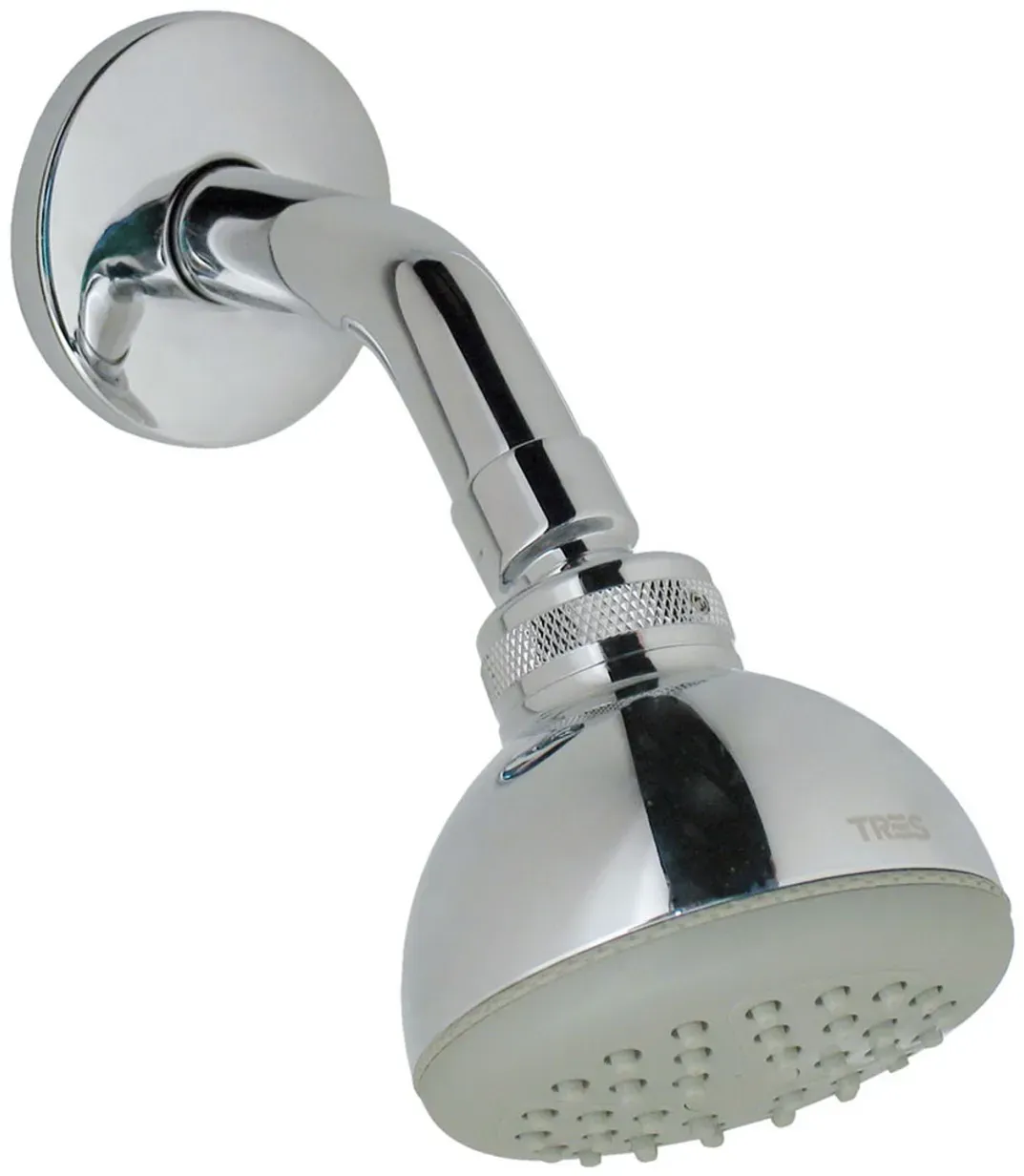Tres Kopfbrause mit Kugelgelenk und Wandarm Kugelgelenk Abmessungen: Ø 70 mm , 134808 134808
