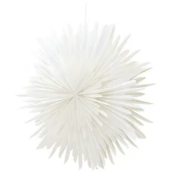 Ebuy24 Sälen Weihnachtsstern mit Licht Papier Ø80 cm Pendelleuchte weiß.