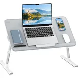 LuxusKollektion Laptoptisch Laptop-Betablett PVC-Leder verstellbar tragbar faltbare Beine