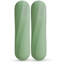 NEOLYMP Pilates Hanteln 2 kg Kurzhanteln 2er Set grün