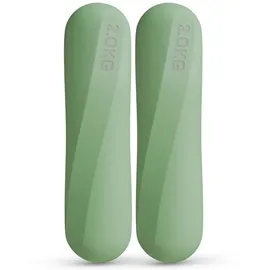 NEOLYMP Pilates Hanteln 2 kg Kurzhanteln 2er Set grün