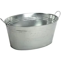 Buri Zinkwanne Getränkekühler Pflanzgefäß Sektkühler Getränkewanne Eiskübel