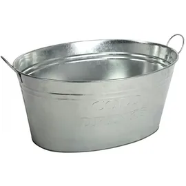 Buri Zinkwanne Getränkekühler Pflanzgefäß Sektkühler Getränkewanne Eiskübel