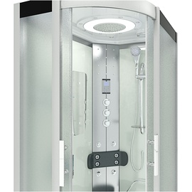 SeniorBad Dampfdusche Sauna Dusche Duschkabine D60-70M3L-EC 120x80cm MIT 2K Scheiben Versiegelung