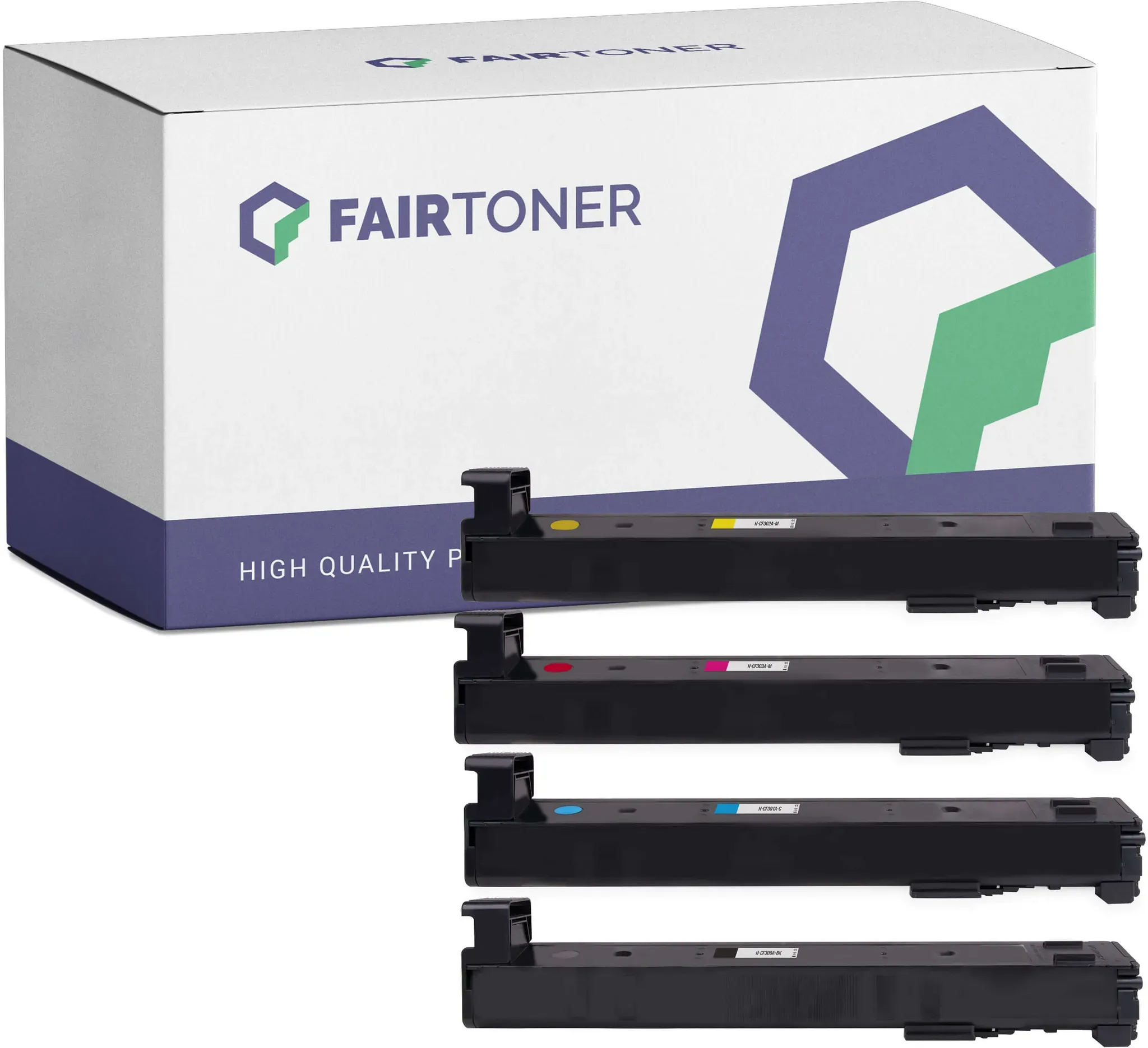 4er Multipack Set Kompatibel für HP CF300A-CF303A Color LaserJet Managed Flow MFP M 880 zm plus Toner