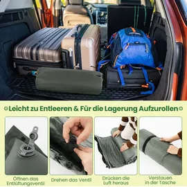 Costway Campingmatte Selbstaufblasend 2 Personen Grün