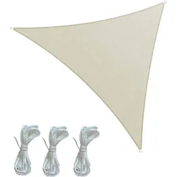 Sonnensegel Rebecca Mobili Gulab 360x360x360 Polyester Wasserdicht Stahl Weiß Creme