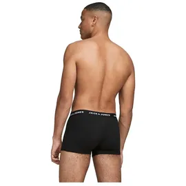 JACK & JONES Solid Boxershorts 10 Einheiten Black / Detail Black / Black M