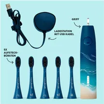 happybrush Eco Vibe 3 Starterkit Ocean + 4 Refills