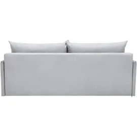 Collection AB Schlafsofa COLLECTION AB "CAB, B: 216 cm, Liegefl. 140x198 cm", grau (hellgrau), B:216cm H:84cm T:94cm, 100% Polyester, Sofas, Schlafsofa, Bettfunktion, Bettkasten & 2 Zierkissen, Federkern