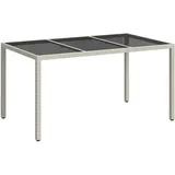 vidaXL Gartentisch 150 x 90 x 75 cm Weiß