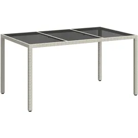 vidaXL Gartentisch 150 x 90 x 75 cm Weiß
