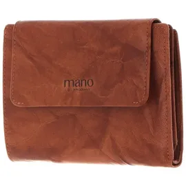 mano Donna Aurona Geldbörse RFID Leder 14 cm cognac