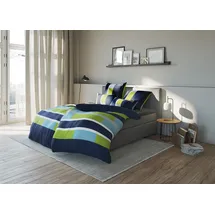 OTTO home Etienne Gestreift Blau 155 x 220 cm + 40 x 80 cm