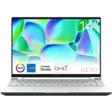 Gigabyte Aero 14 14'' Intel Core i7-13700H 16 GB RAM 1 TB SSD RTX 4050 Win 11 & Microsoft 365 Silber