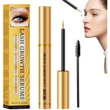 Lash Serum,Wimpernserum Hormonfrei,Feminera Wimpernserum,Wimpern Serum,Kommt mit 1 Mascara-Bürste,Fördert Effektiv Längere und Dichtere Wimpern Wimpern Serum Schnell Wachstum(4 ml)