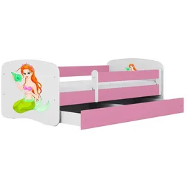 raumhirsch furniture Kinderbett Meerjungfrau 80 x 180 cm Holzwerkstoff rosa
