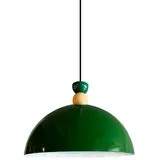 Bamyum Yimpi Küchenlampe Hängend Vintage Ø30 cm, Lampenschirm Hängelampe Esstisch Küche, Pendelleuchte Wohnzimmer, Grün